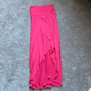 A-line coral skirt